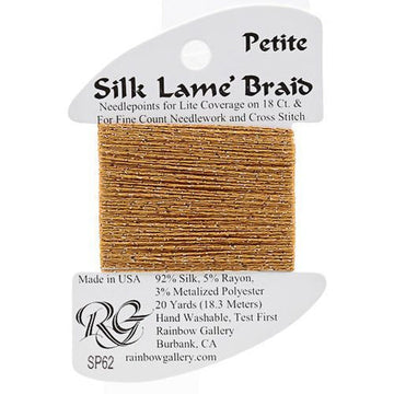 RBGL - Silk Lame Braid - Petite - SP-0062 - Dark Sand Gold