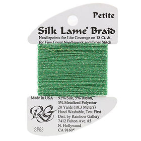 RBGL - Silk Lame Braid - 18 Count - SL-0063 - Emerald
