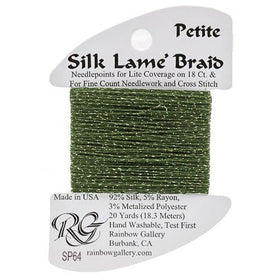 RBGL - Silk Lame Braid - Petite - SP-0064 - Deep Avocado