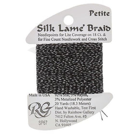 RBGL - Silk Lame Braid - Petite - SP-0067 - Antique Silver