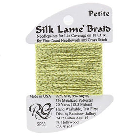 RBGL - Silk Lame Braid - Petite - SP-0068 - Pale Avocado
