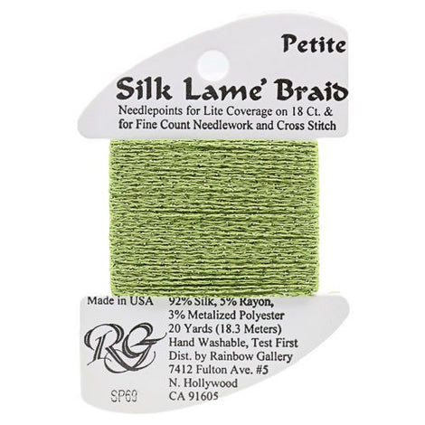 RBGL - Silk Lame Braid - Petite - SP-0069 - Medium Avocado