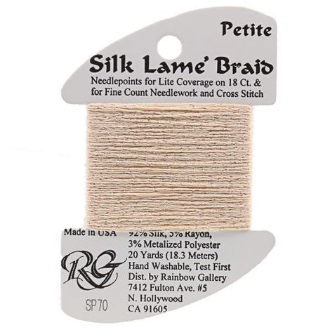 RBGL - Silk Lame Braid - 18 Count - SL-0070 - Light Peach