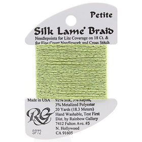 RBGL - Silk Lame Braid - Petite - SP-0072 - Light Chartreuse