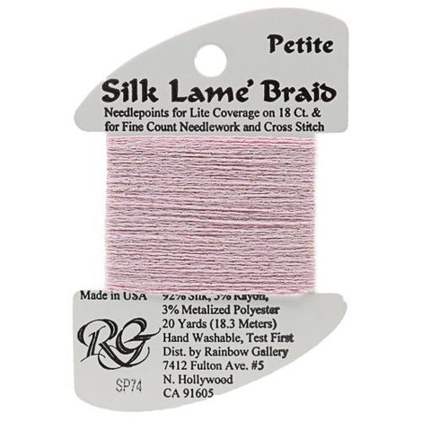 RBGL - Silk Lame Braid - 18 Count - SL-0074 - Pale Pink