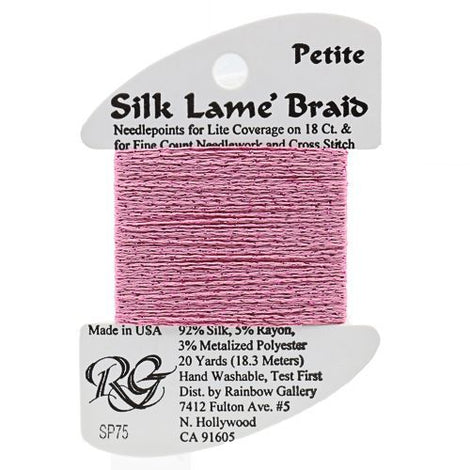 RBGL - Silk Lame Braid - 13 Count - LB-0075 - Wild Rose