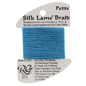 RBGL - Silk Lame Braid - 18 Count - SL-0076 - Peacock Blue