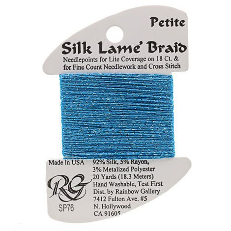 RBGL - Silk Lame Braid - 13 Count - LB-0076 - Peacock Blue