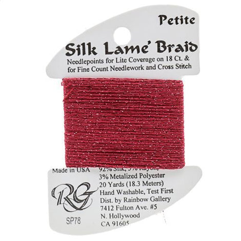 RBGL - Silk Lame Braid - 18 Count - SL-0078 - Cherry