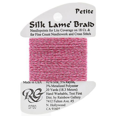 RBGL - Silk Lame Braid - 18 Count - SL-0080 - Pink Carnation