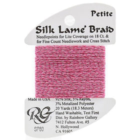 RBGL - Silk Lame Braid - 18 Count - SL-0080 - Pink Carnation