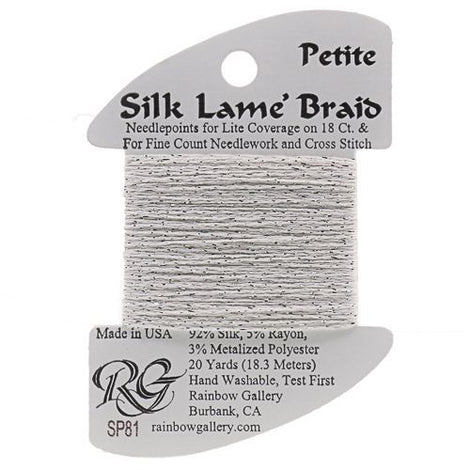 RBGL - Silk Lame Braid - 13 Count - LB-0081 - Platinum
