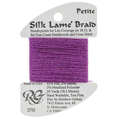 RBGL - Silk Lame Braid - Petite - SP-0084 - Dark Orchid