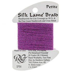 RBGL - Silk Lame Braid - 18 Count - SL-0084 - Dark Orchid