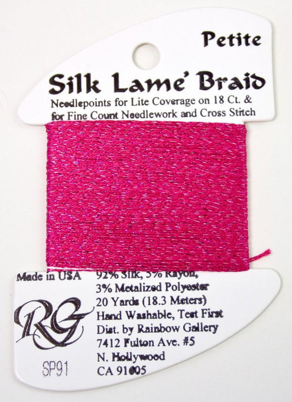 RBGL - Silk Lame Braid - Petite - SP-0091 - Dark Raspberry