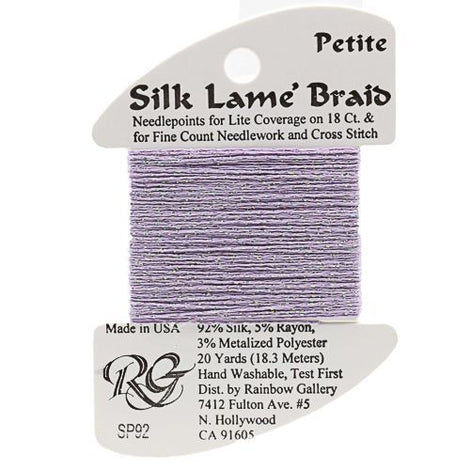 RBGL - Silk Lame Braid - 13 Count - LB-0092 - Light Lilac