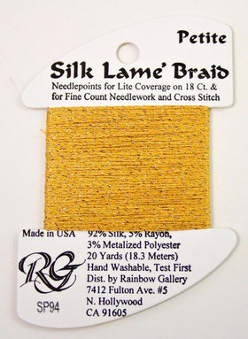 RBGL - Silk Lame Braid - 13 Count - LB-0094 - True Gold