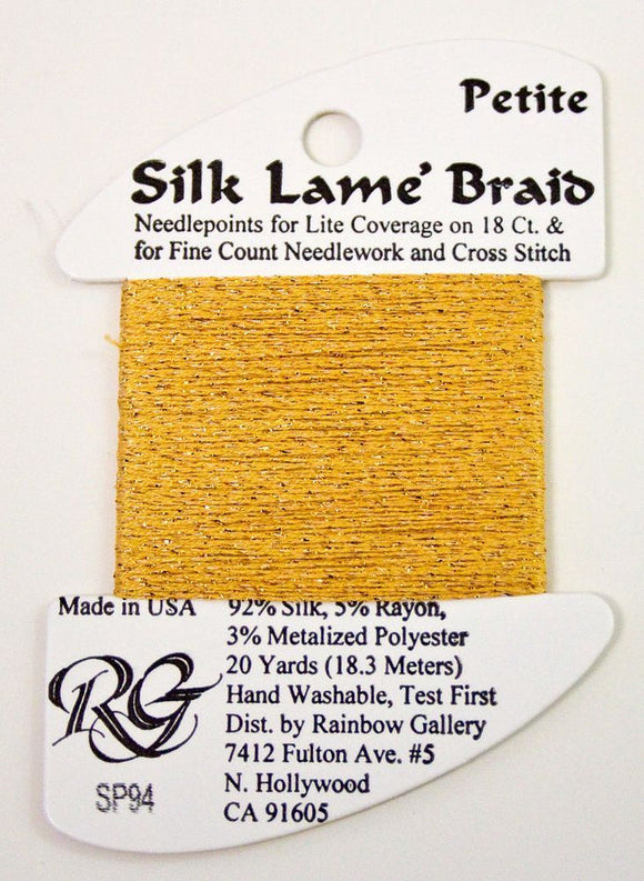 RBGL - Silk Lame Braid - 18 Count - SL-0094 - True Gold