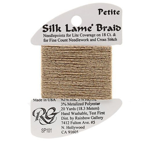 RBGL - Silk Lame Braid - 13 Count - LB-0101 - Honey Bronze