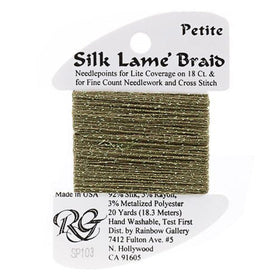 RBGL - Silk Lame Braid - 18 Count - SL-0103 - Olive