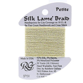 RBGL - Silk Lame Braid - Petite - SP-0104 - Soft Yellow