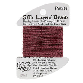 RBGL - Silk Lame Braid - Petite - SP-0105 - Wine