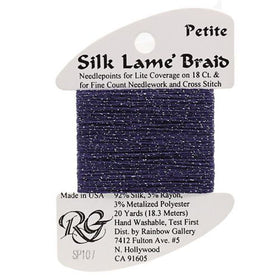 RBGL - Silk Lame Braid - 18 Count - SL-0107 - Deep Cobalt