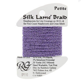 RBGL - Silk Lame Braid - Petite - SP-0110 - Dark Violet