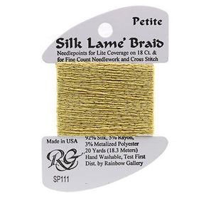 RBGL - Silk Lame Braid - 18 Count - SL-0111 - Chardonnay