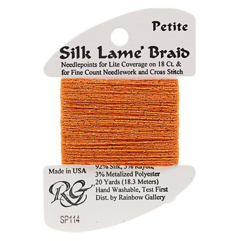 RBGL - Silk Lame Braid - 18 Count - SL-0114 - Light Pumpkin