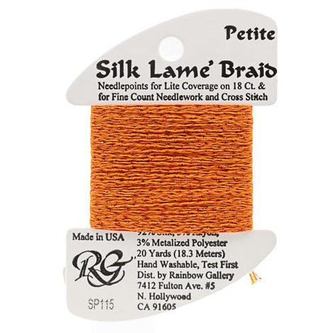 RBGL - Silk Lame Braid - 13 Count - LB-0115 - Red Orange