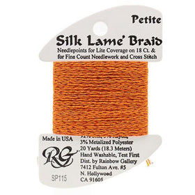 RBGL - Silk Lame Braid - 13 Count - LB-0115 - Red Orange