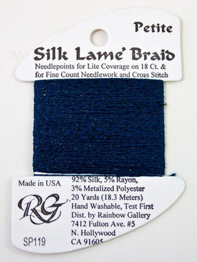 RBGL - Silk Lame Braid - Petite - SP-0119 - Blue Sapphire