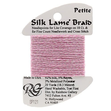 RBGL - Silk Lame Braid - 13 Count - LB-0121 - Medium Raspberry