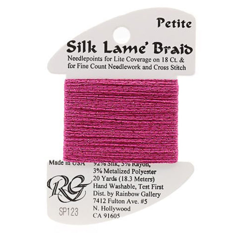 RBGL - Silk Lame Braid - 13 Count - LB-0123 - Dark Hot Pink