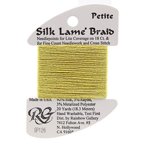 RBGL - Silk Lame Braid - Petite - SP-0126 - Canary Yellow