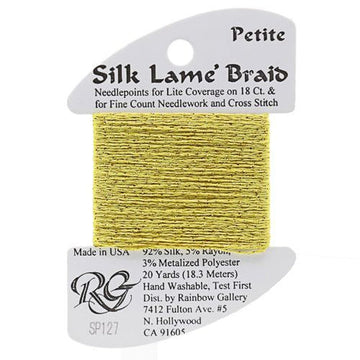RBGL - Silk Lame Braid - 18 Count - SL-0127 - Golden Yarrow