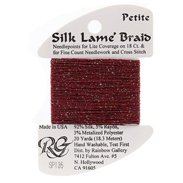 RBGL - Silk Lame Braid - Petite - SP-0135 - Red Sparkle