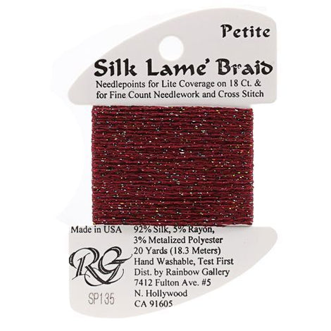 RBGL - Silk Lame Braid - 13 Count - LB-0135 - Red Sparkle