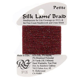 RBGL - Silk Lame Braid - 13 Count - LB-0135 - Red Sparkle