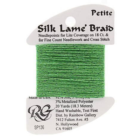 RBGL - Silk Lame Braid - Petite - SP-0136 - Kelly Green