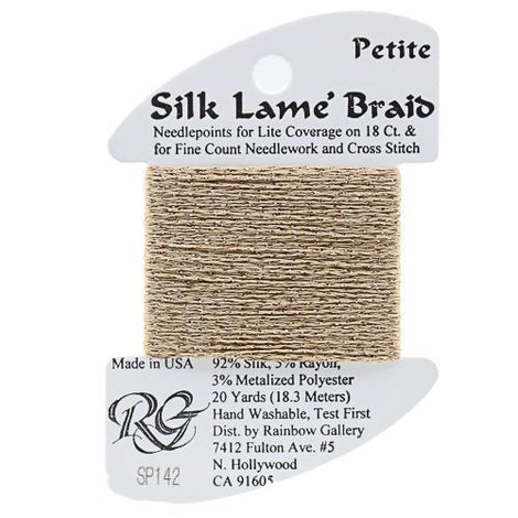 RBGL - Silk Lame Braid - Petite - SP-0142 - Toasted Almond