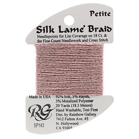 RBGL - Silk Lame Braid - 13 Count - LB-0143 - Cameo Pink