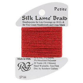 RBGL - Silk Lame Braid - 13 Count - LB-0144 - Christmas Red