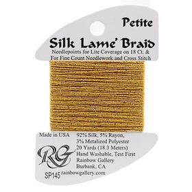 RBGL - Silk Lame Braid - 18 Count - SL-0145 - FoolÕs Gold
