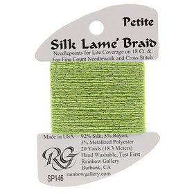 RBGL - Silk Lame Braid - 18 Count - SL-0146 - Apple Green