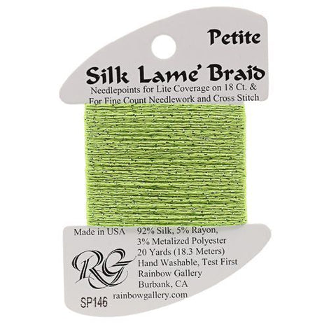 RBGL - Silk Lame Braid - 13 Count - LB-0146 - Apple Green