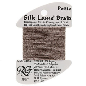 RBGL - Silk Lame Braid - 18 Count - SL-0147 - Taupe