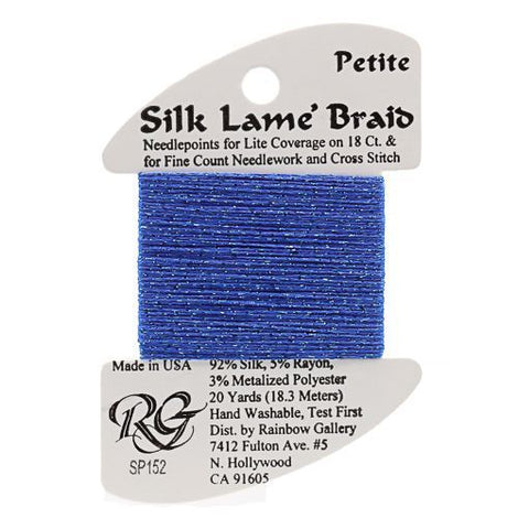 RBGL - Silk Lame Braid - 18 Count - SL-0152 - Hawaiian Blue