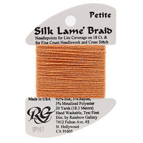 RBGL - Silk Lame Braid - 18 Count - SL-0157 - Tangelo